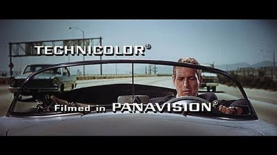 Paul Newman and car in the film Harper